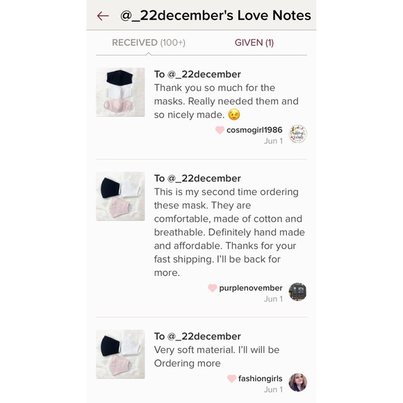 3 HANDMADE IN USA - washable cotton face masks - Picture 6 of 6